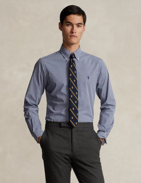 ΠΟΥΚΑΜΙΣΟ GINGHAM STRETCH CUSTOM FIT