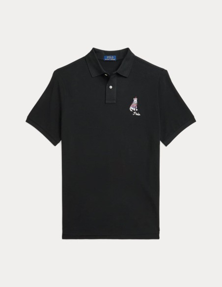 CLASSIC FIT DOG-EMBROIDERED POLO SHIRT