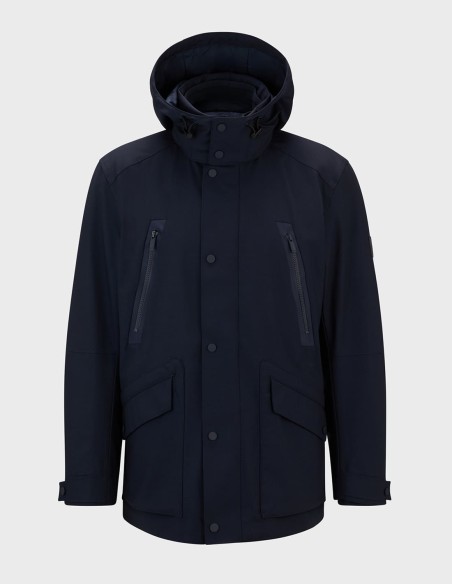 JACKET IN WATERPROOF LAMINATED FABRIC