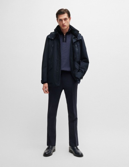 JACKET IN WATERPROOF LAMINATED FABRIC