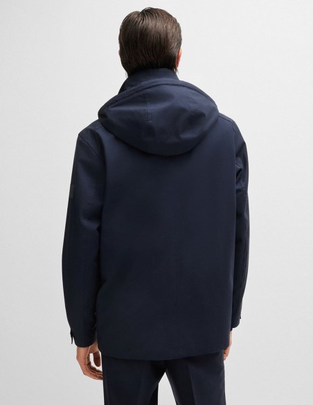 JACKET IN WATERPROOF LAMINATED FABRIC