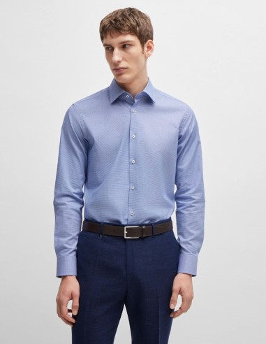 REGULAR FIT EASY IRON PEPITA STRETCH...