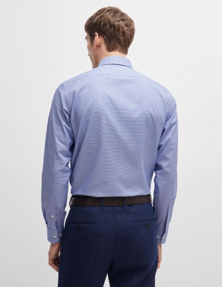 ΠΟΥΚΑΜΙΣΟ REGULAR FIT PEPITA STRETCH