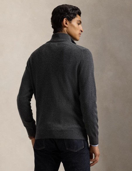 WOOL QUARTER-ZIP SWEATER