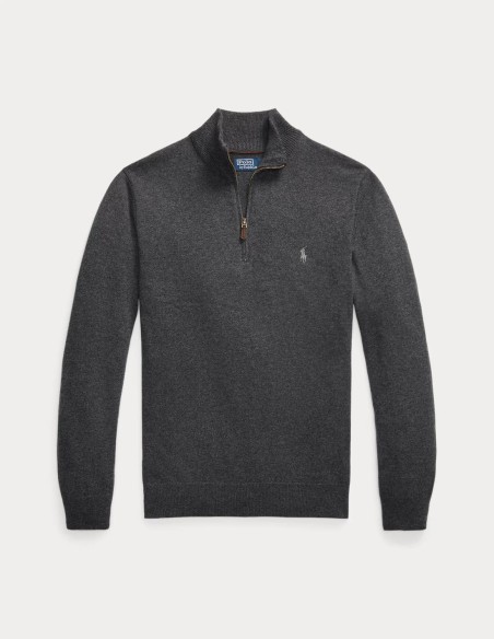 WOOL QUARTER-ZIP SWEATER