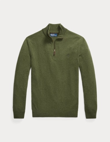 WOOL QUARTER-ZIP SWEATER