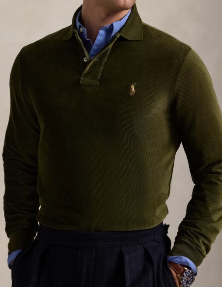 CLASSIC FIT KNIT CORDUROY POLO SHIRT