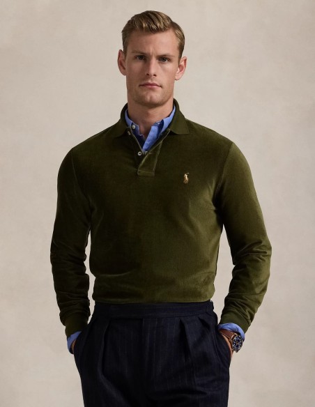CLASSIC FIT KNIT CORDUROY POLO SHIRT