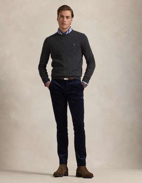 SLIM FIT WASHABLE WOOL CREWNECK JUMPER