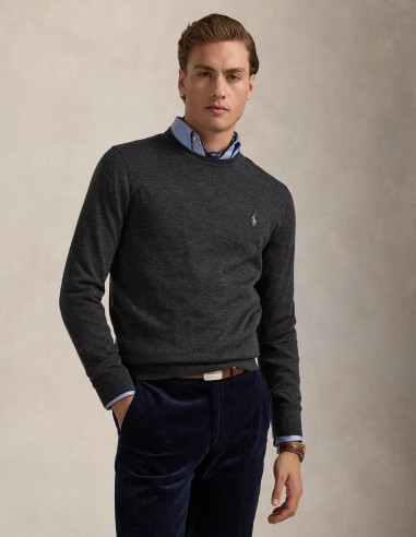 SLIM FIT WASHABLE WOOL CREWNECK JUMPER