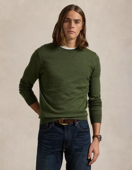 SLIM FIT WASHABLE WOOL CREWNECK JUMPER