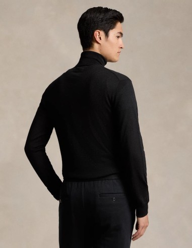 WASHABLE WOOL ROLLNECK SWEATER