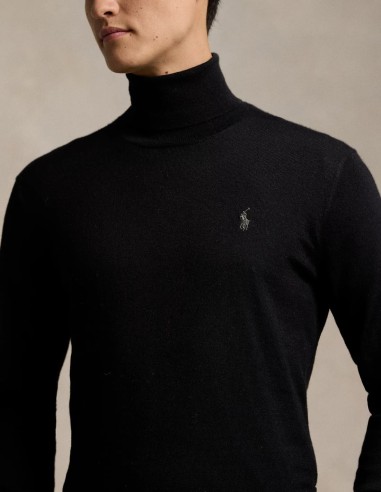 WASHABLE WOOL ROLLNECK SWEATER
