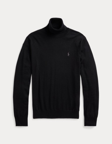 WASHABLE WOOL ROLLNECK SWEATER