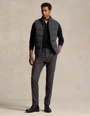 HERRINGBONE DOUBLE-KNIT GILET