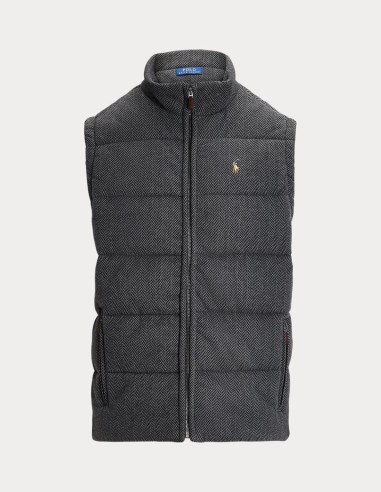 HERRINGBONE DOUBLE-KNIT GILET