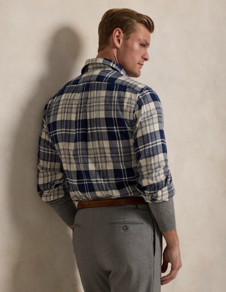 ΠΟΥΚΑΜΙΣΟ PLAID BRUSHED FLANNEL CUSTOM FIT