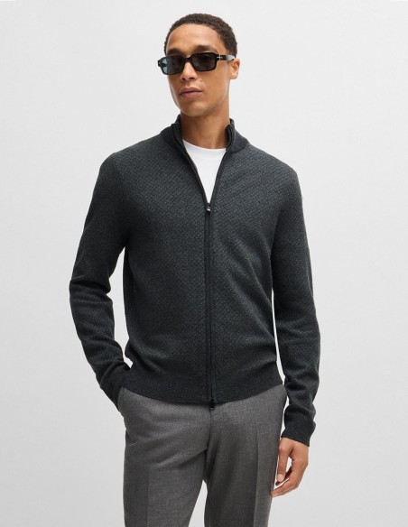 WOOL & COTTON SWEATER CARDIGAN