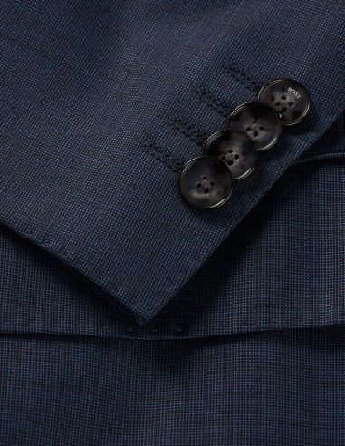 SLIM FIT SUIT IN MICRO-PATTERNED