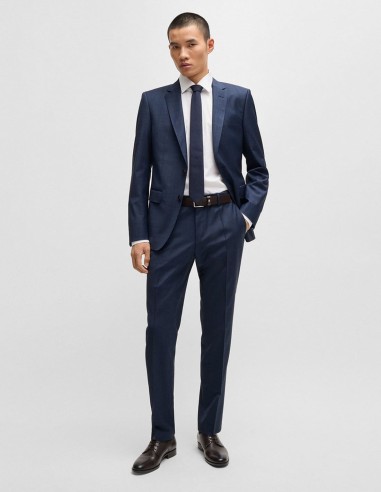 SLIM FIT SUIT IN MICRO-PATTERNED
