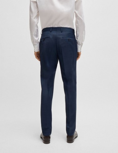 SLIM FIT SUIT IN MICRO-PATTERNED