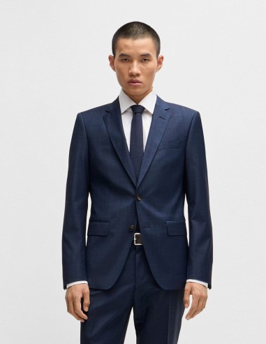 SLIM FIT SUIT IN MICRO-PATTERNED