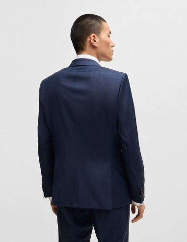 SLIM FIT SUIT IN MICRO-PATTERNED