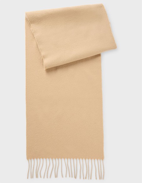 WOOL SCARF WITH TWISTED FRINGES