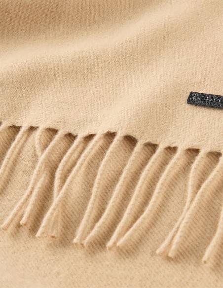 WOOL SCARF WITH TWISTED FRINGES