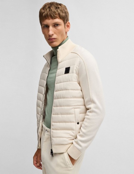 ZIP-UP JACKET WITH LOGO BADGE