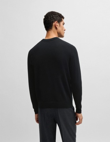 VIRGIN-WOOL SWEATER WITH EMBROIDERED...