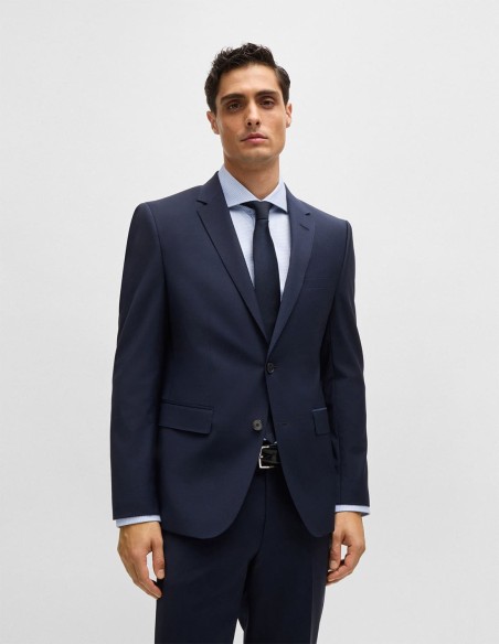 SLIM FIT SHIRT IN STRUCTURED COTTON