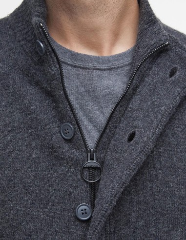 PATCH SWEATER CARDIGAN