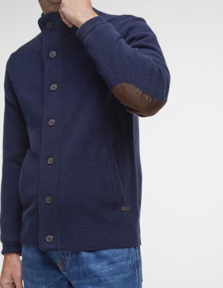 ESSENTIAL ELBOW-PATCH CARDIGAN