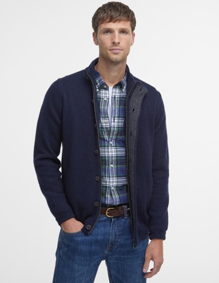 ESSENTIAL ELBOW-PATCH CARDIGAN