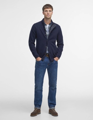 ESSENTIAL ELBOW-PATCH CARDIGAN