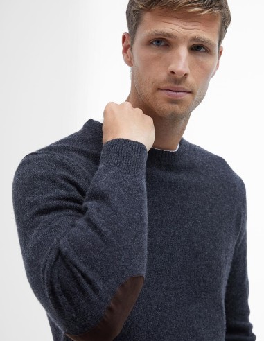 PATCH CREW SWEATER