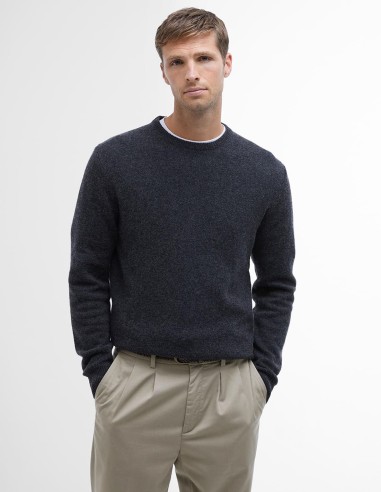PATCH CREW SWEATER