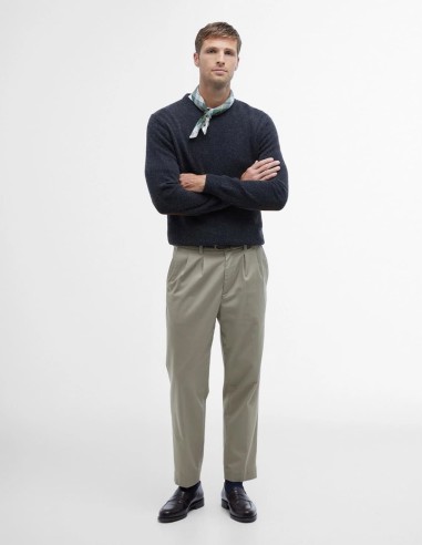 PATCH CREW SWEATER