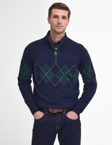 HARTFIELD ARGYLL HALF-ZIP JUMPER