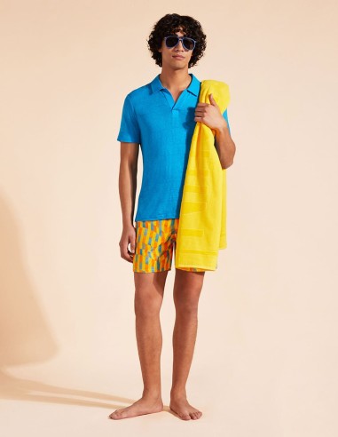 LINEN POLO SHIRT