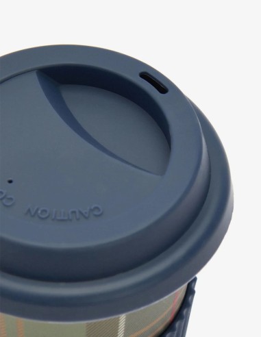 REUSABLE TARTAN TRAVEL MUG