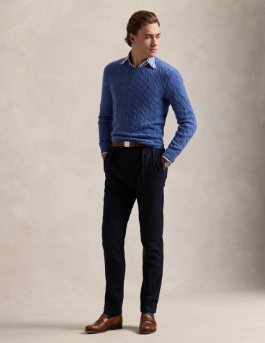 CABLE-KNIT WOOL-CASHMERE JUMPER