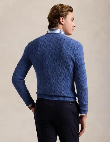 CABLE-KNIT WOOL-CASHMERE JUMPER