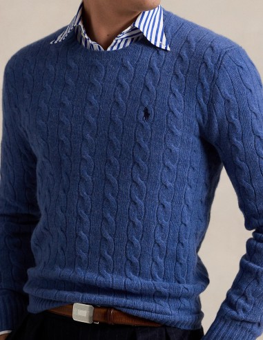 CABLE-KNIT WOOL-CASHMERE JUMPER