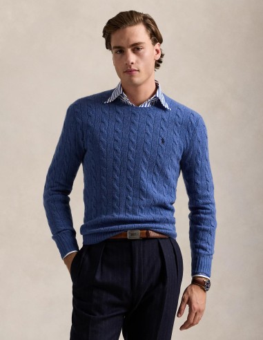 CABLE-KNIT WOOL-CASHMERE JUMPER