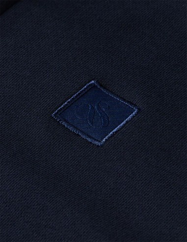 ESSENTIAL LOGO BADGE ZIP-THROUGH HOODIE