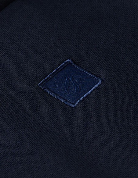 ESSENTIAL LOGO BADGE ZIP-THROUGH HOODIE