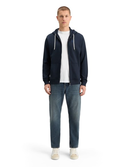 ESSENTIAL LOGO BADGE ZIP-THROUGH HOODIE