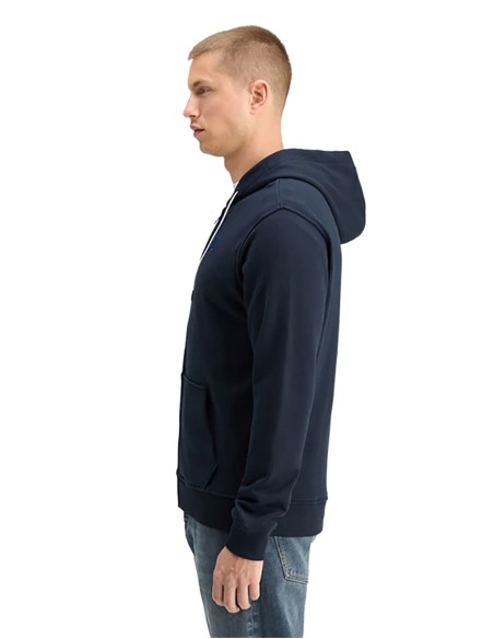 ESSENTIAL LOGO BADGE ZIP-THROUGH HOODIE